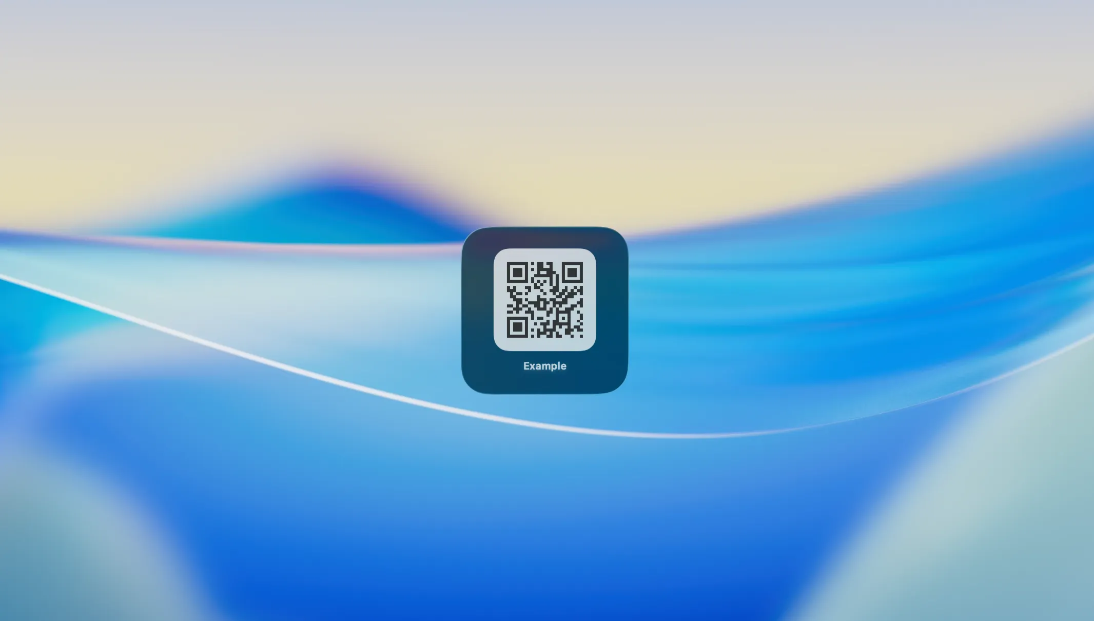 QR Code Widget Background